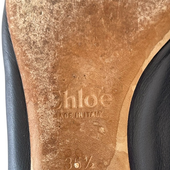 Chloé Lauren scalloped leather ballet flats Size:36.5 - Picture 5 of 5